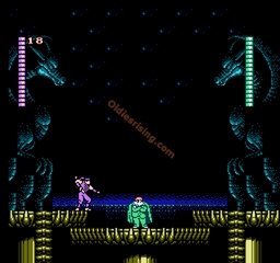 une photo d'Ã©cran de Blue Shadow sur Nintendo Nes